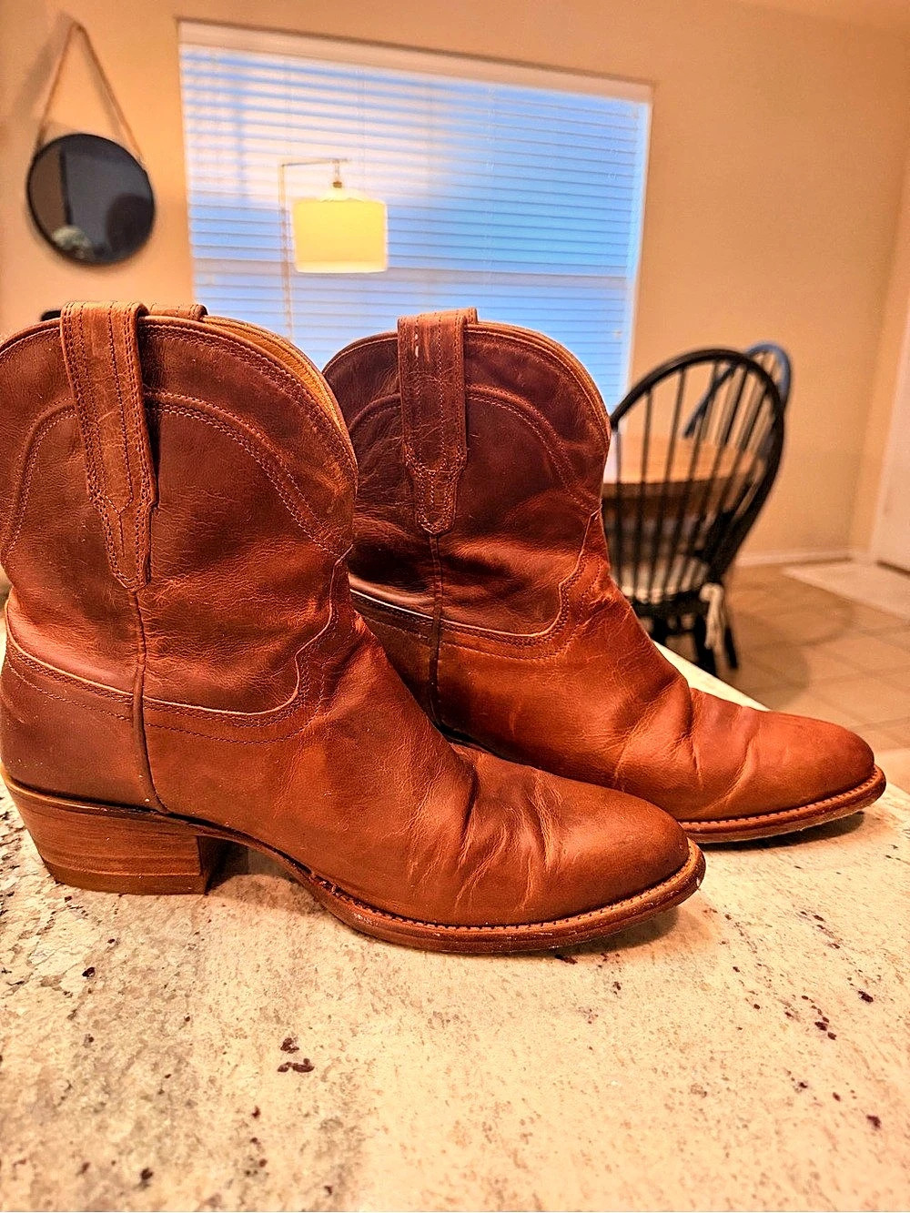 Tecovas Annie Leather Cowboy Boots Brown US 9.5